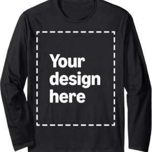 Custom Long Sleeve T-Shirt with Your Image for Men and Women...