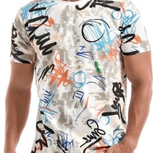 YININF Mens Hipster Hip Hop Short Sleeve Print T-Shirt Shirt...