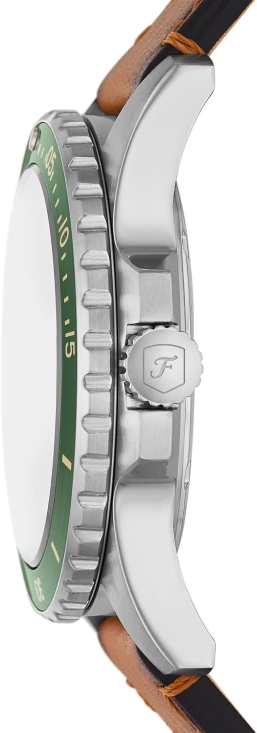 Fossil Men's Blue Quartz Stainless Steel Three-Hand Watch - Image 2