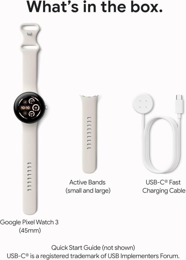 Google Pixel Watch 3 (45mm) Latest Model - Android Smartwatc... - Image 11