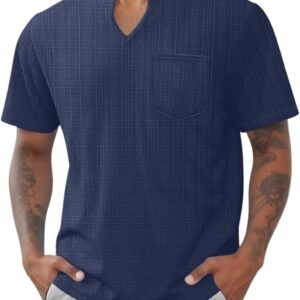 Men's V Neck T Shirts Short Sleeve Summer Casual Stylish Fit...