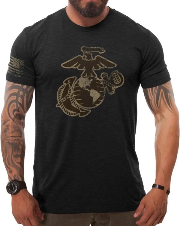7.62 Design USMC Eagle Globe & Anchor Men's T-Shirt - Image 4
