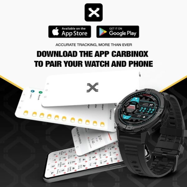 CARBINOX X-Ranger Smart Watch (Answer/Make Calls), Rugged Fi... - Image 6