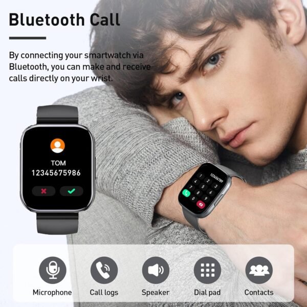 2025 Smart Watch for Men Women, 1.95" HD Touchscreen Fitness... - Image 4