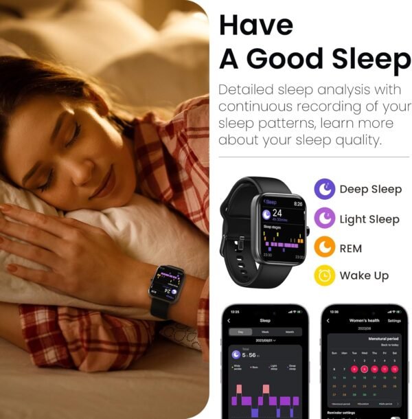 TOZO S3 Smart Watch for Men Women for iPhone&Android, 1.83" ... - Image 4