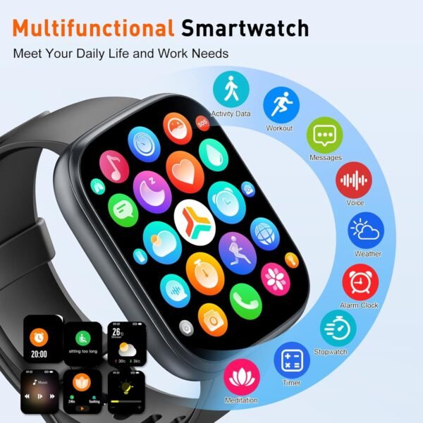 2025 Smart Watch for Men Women, 1.95" HD Touchscreen Fitness... - Image 6