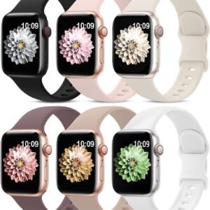 6 Pack Sport Bands Compatible with Apple Watch Band 38mm 40m...