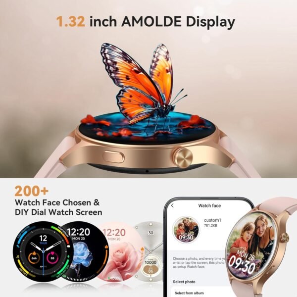aeac Smart Watch for Women, AMOLED Ultra-Clear Screen Activi... - Image 4