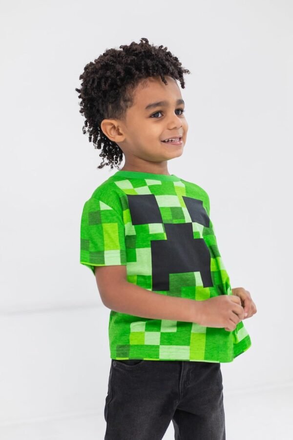 Minecraft Mobs Skeleton Enderman 3 Pack T-Shirts Little Kid ... - Image 4