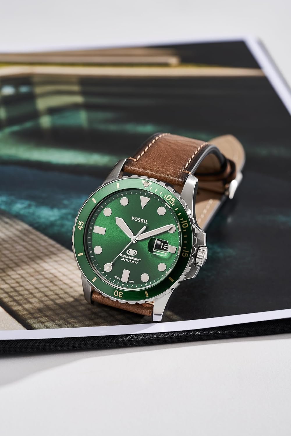 Fossil Men's Blue Quartz Stainless Steel Three-Hand Watch - Image 6