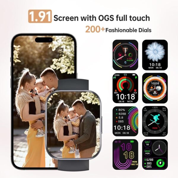 OUKITEL 2025 Smart Watch(Answer/Make Call), 1.91" HD Smart W... - Image 6