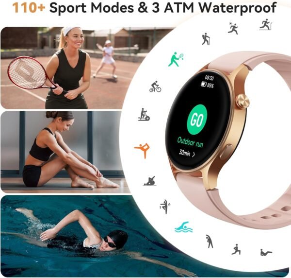 aeac Smart Watch for Women, AMOLED Ultra-Clear Screen Activi... - Image 5