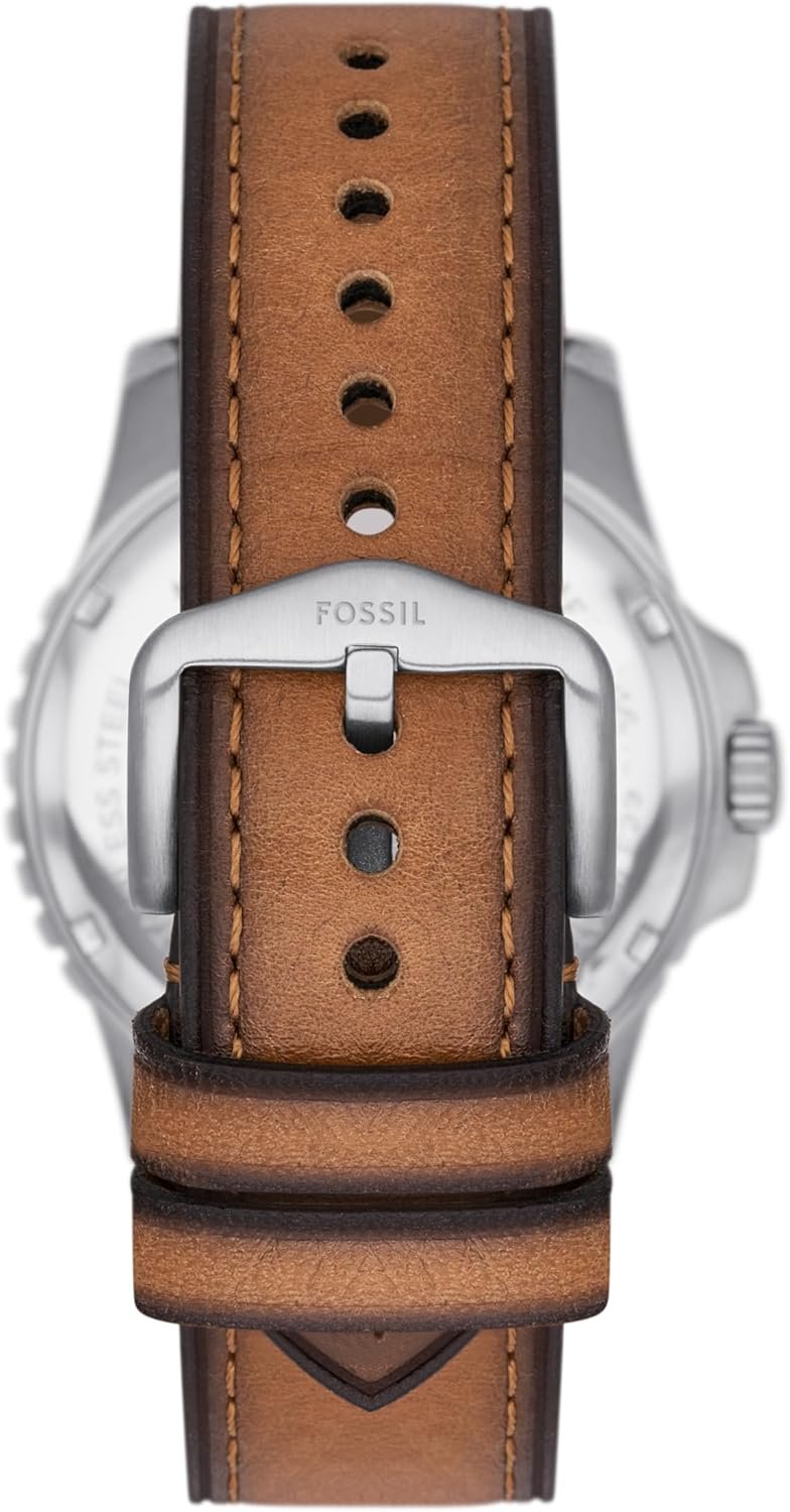 Fossil Men's Blue Quartz Stainless Steel Three-Hand Watch - Image 3