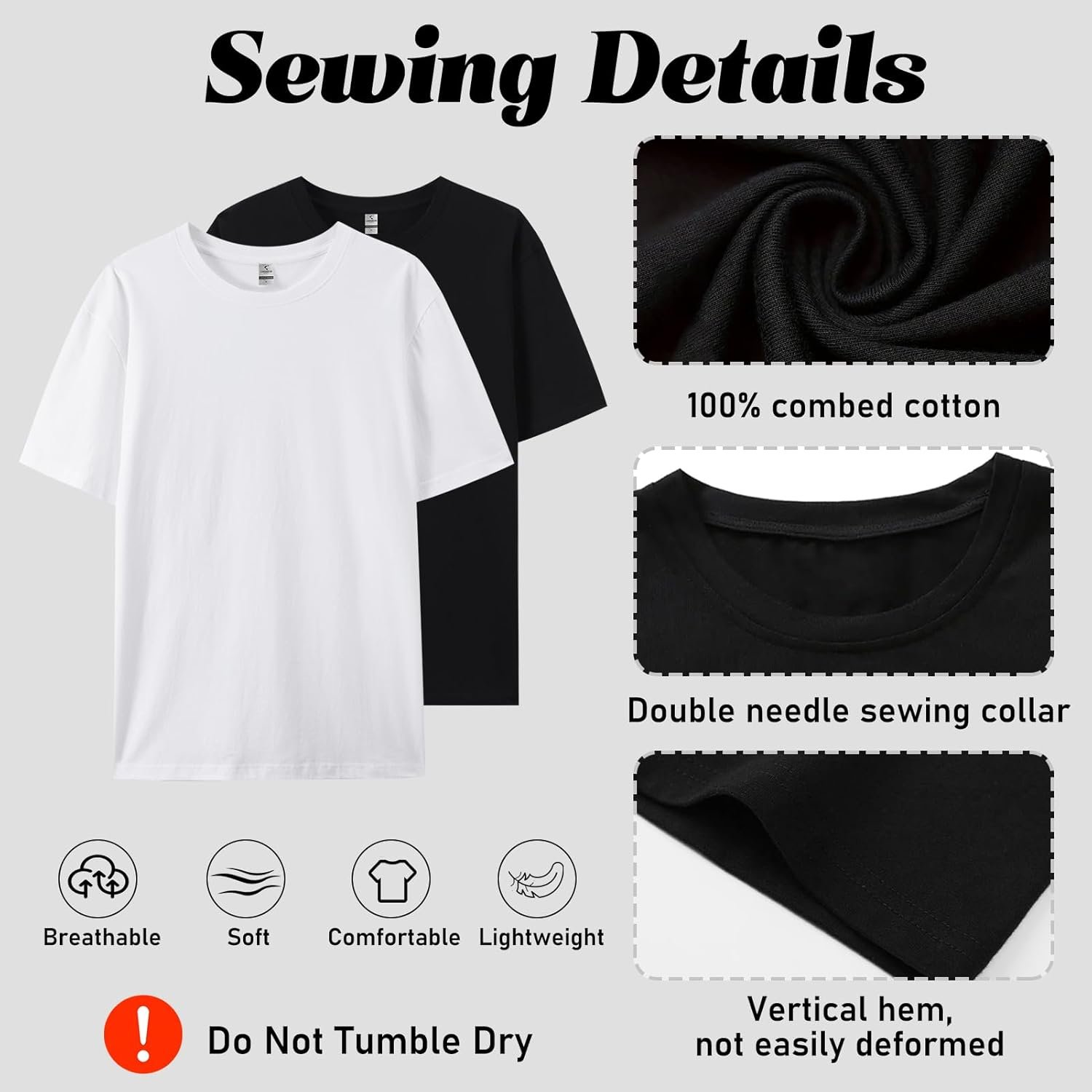 ISUNMEA Custom T-Shirts for Men Women, Custom Tees Shirt Des... - Image 3