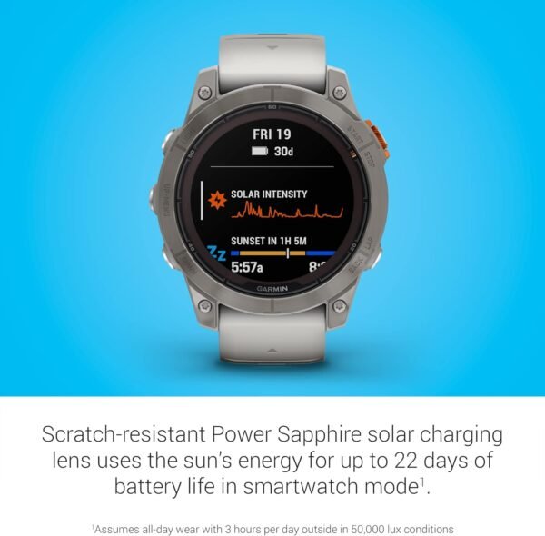 Garmin fēnix 7 Pro Sapphire Solar, Multisport GPS Smartwatch... - Image 3