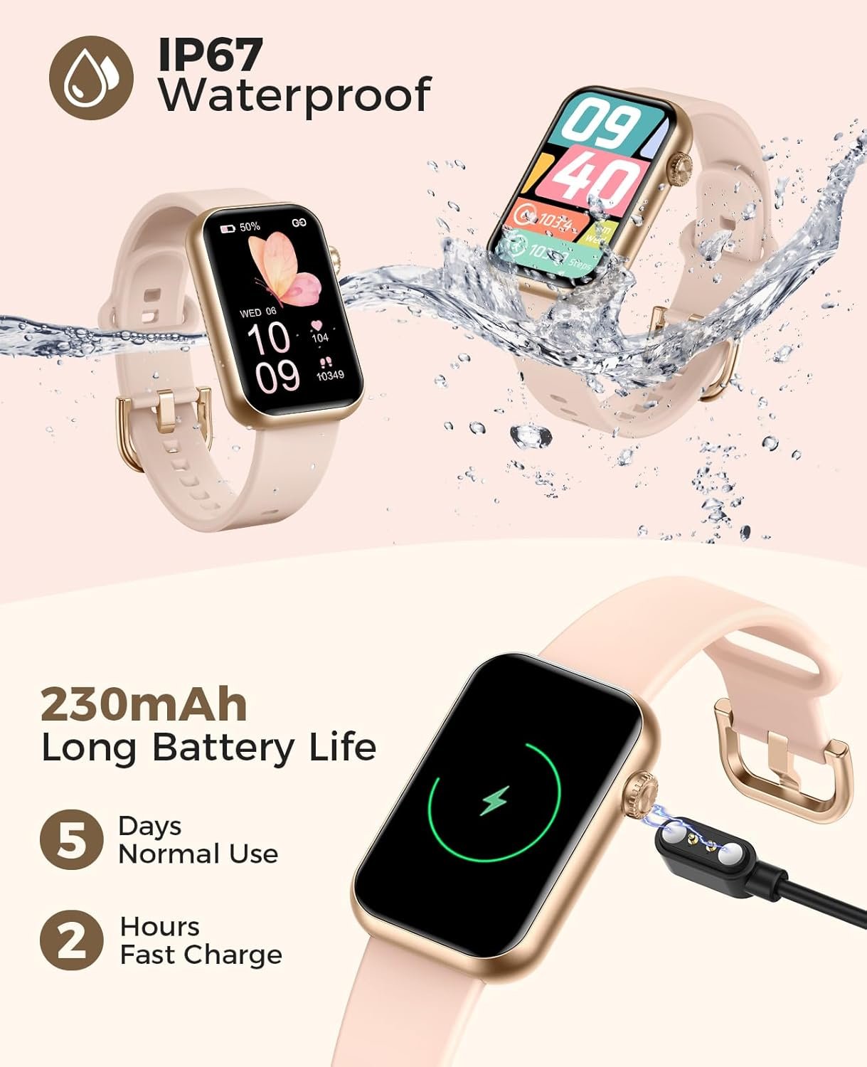 Smart Watch Fitness Tracker (Answer/Make Call), 24/7 Heart R... - Image 5