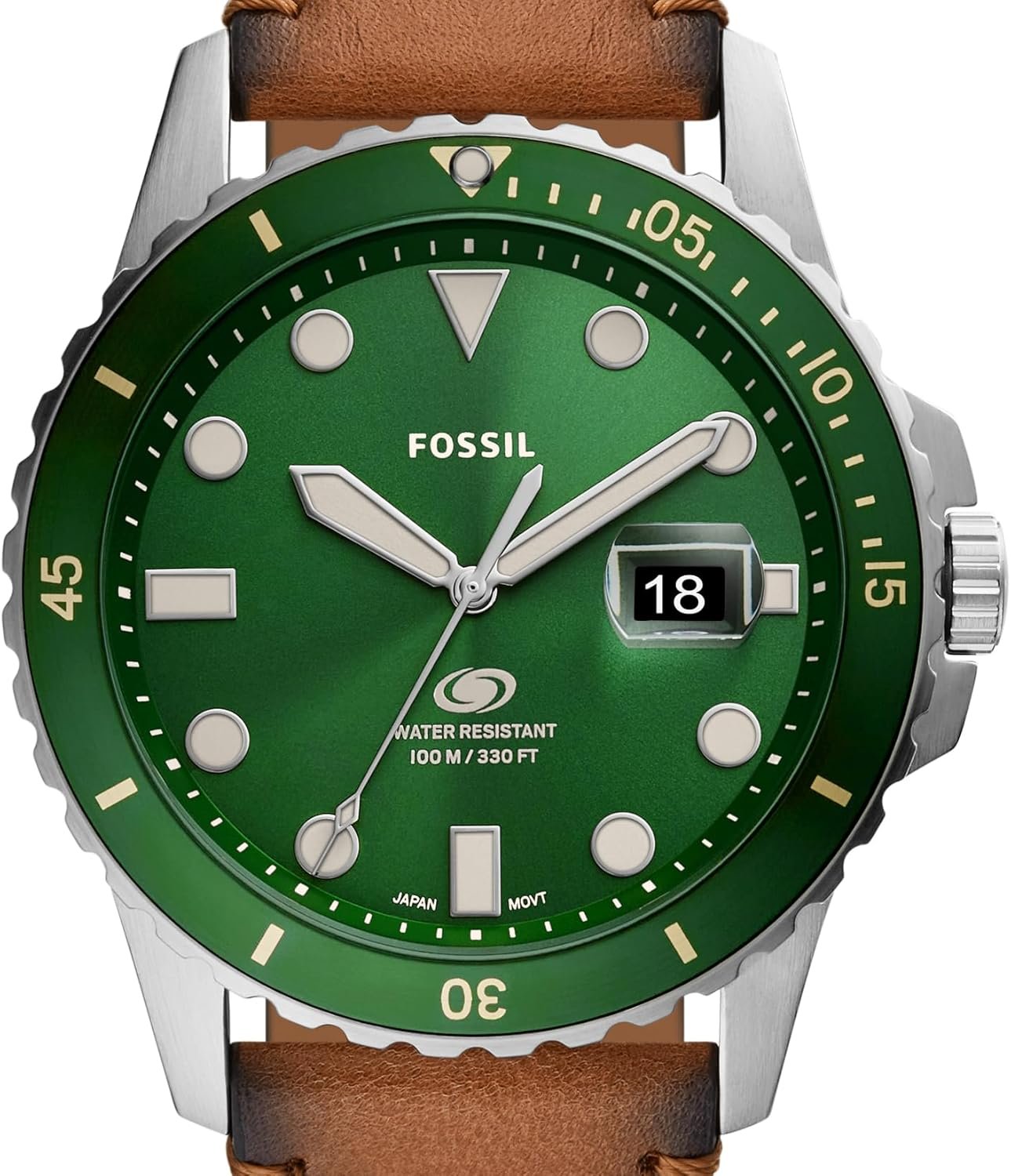 Fossil Men's Blue Quartz Stainless Steel Three-Hand Watch - Image 4