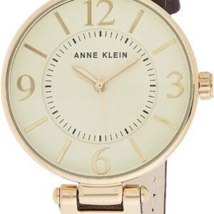 Anne Klein Women's Leather Strap Watch