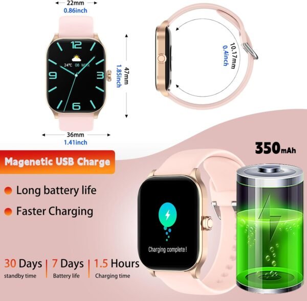 Smart Watch(Answer/Make Call), 2.01" Smartwatches for Women ... - Image 8