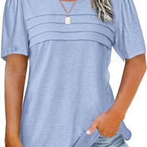 JomeDesign Womens Summer Tops Short Sleeve Crew Neck Shirts ...