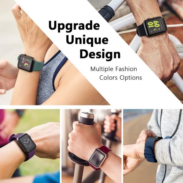 6 Pack Sport Bands Compatible with Apple Watch Band 38mm 40m... - Image 7