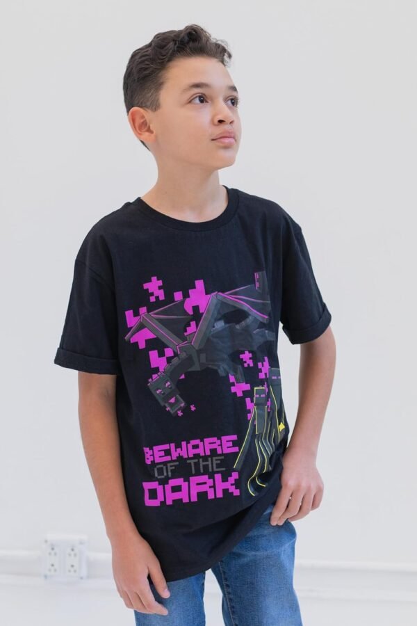 Minecraft Mobs Skeleton Enderman 3 Pack T-Shirts Little Kid ... - Image 2