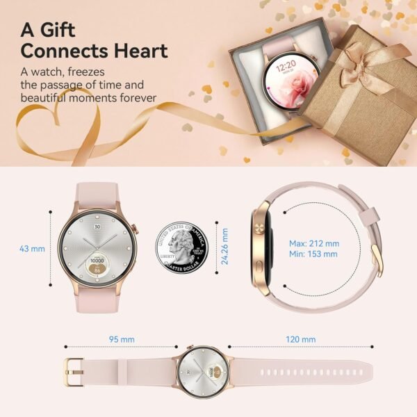 aeac Smart Watch for Women, AMOLED Ultra-Clear Screen Activi... - Image 8