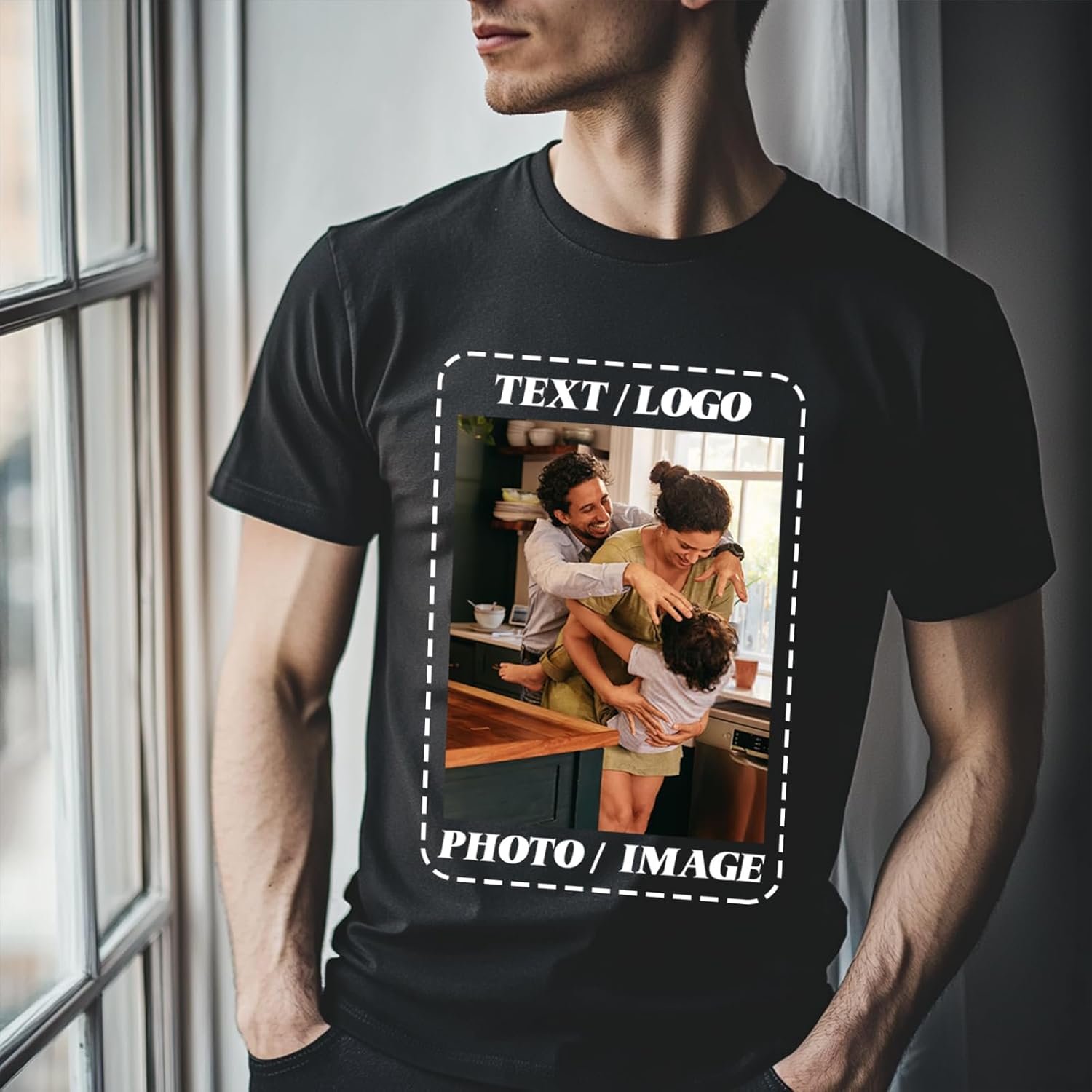 ISUNMEA Custom T-Shirts for Men Women, Custom Tees Shirt Des... - Image 2