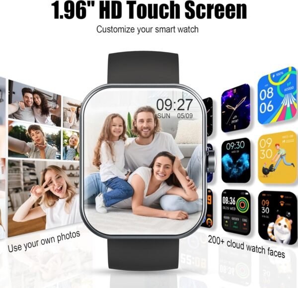 Smart Watch for Men Women, 1.96" HD Fitness Tracker Running ... - Image 6