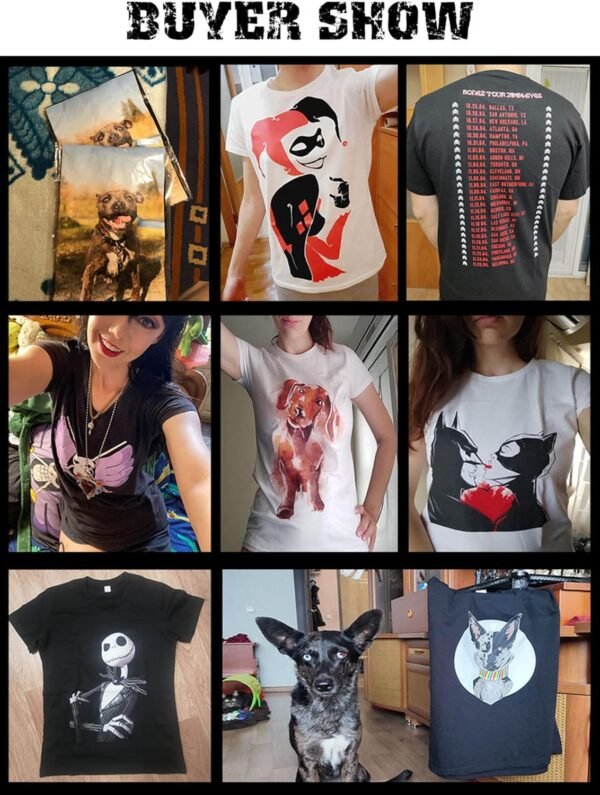 Custom T Shirt for Men Women Design Your Own Front Back Prin... - Image 3