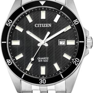 Citizen Quartz Mens Watch, Stainless Steel, Classic, Silver-...