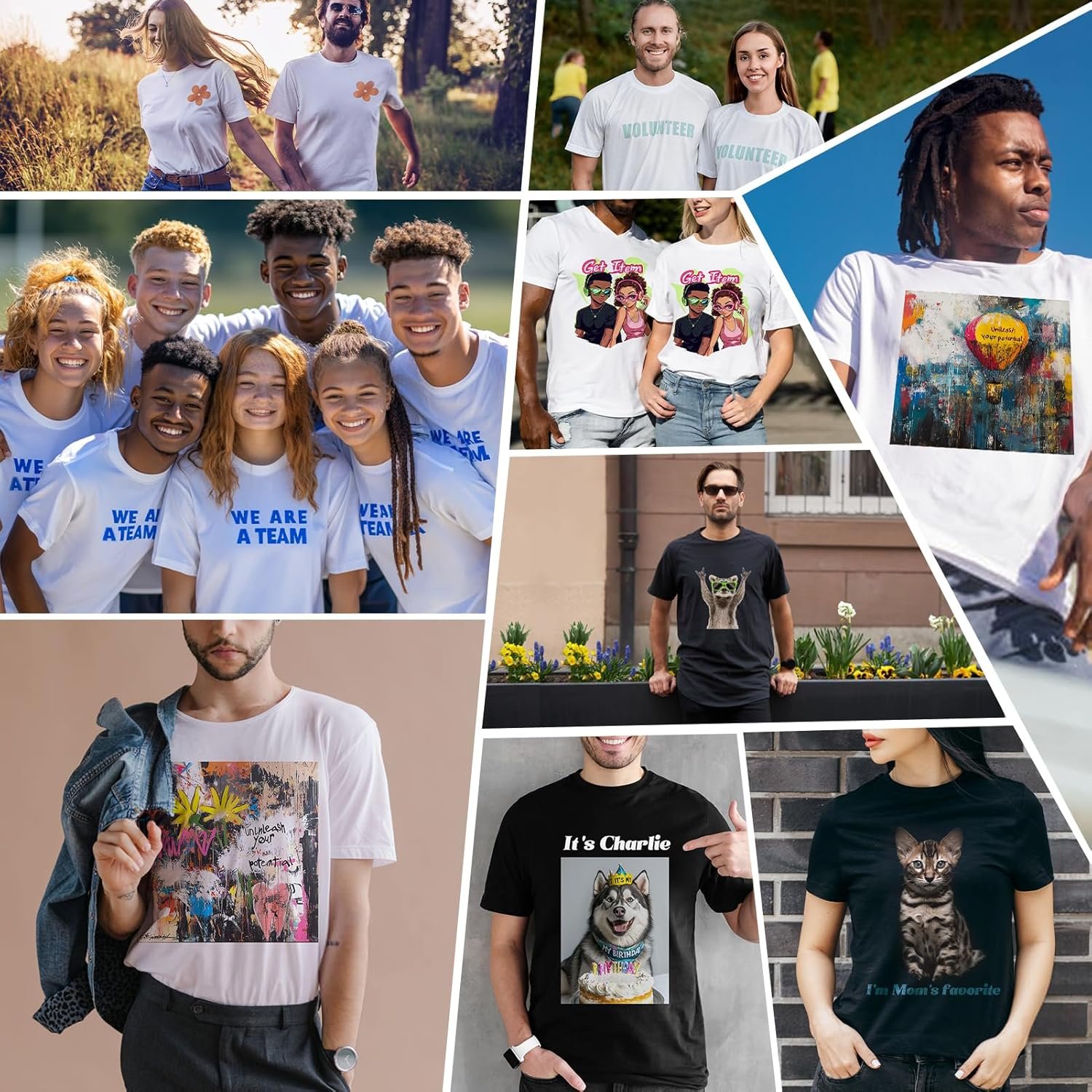 ISUNMEA Custom T-Shirts for Men Women, Custom Tees Shirt Des... - Image 7