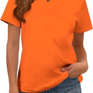 Cotton Basic T Shirts for Women,Crew Neck Short Sleeve Summe...