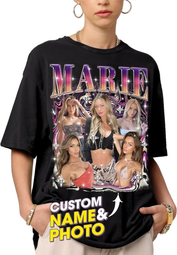 Mit & Mia Custom Bootleg Rap Tee Shirt for Boyfriend Girlfri...