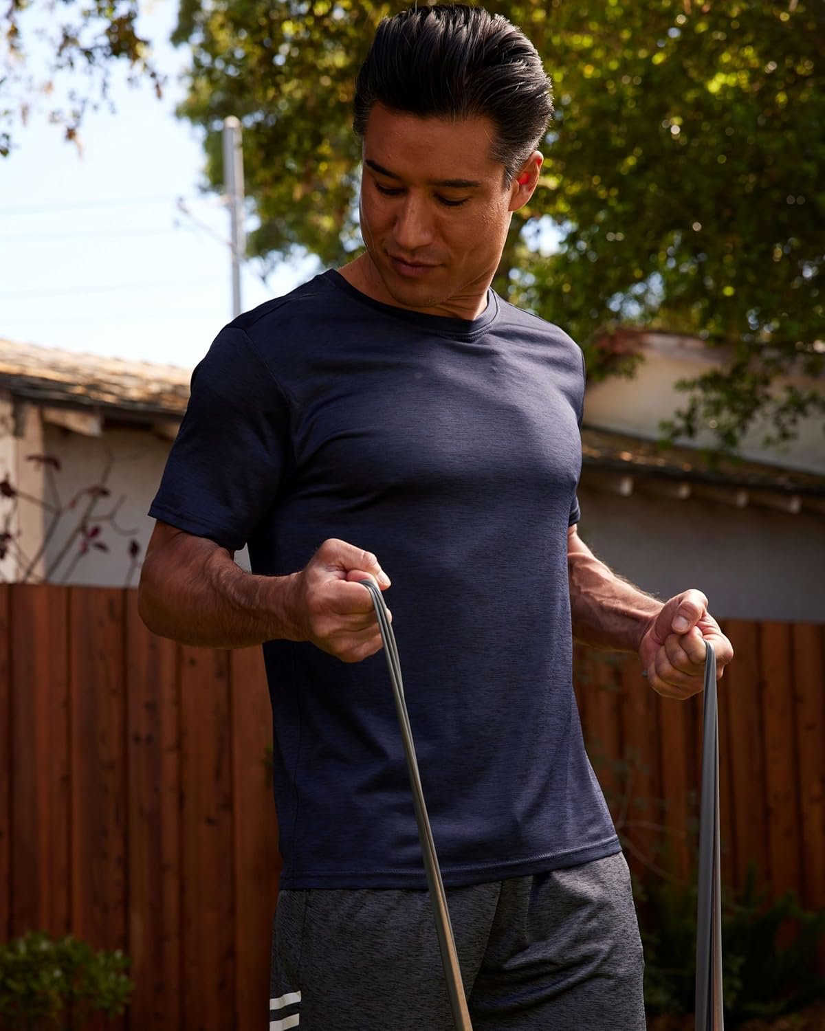 Real Essentials 5 Pack: Men’s Short Sleeve Dry Fit Active Cr... - Image 6