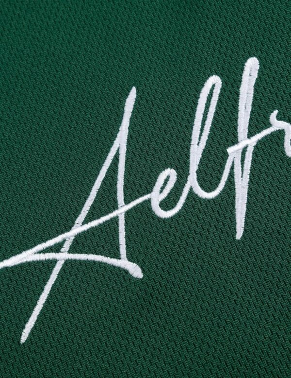 Aelfric Eden Mens Vintage Letter Polo Tee Oversized Button C... - Image 4