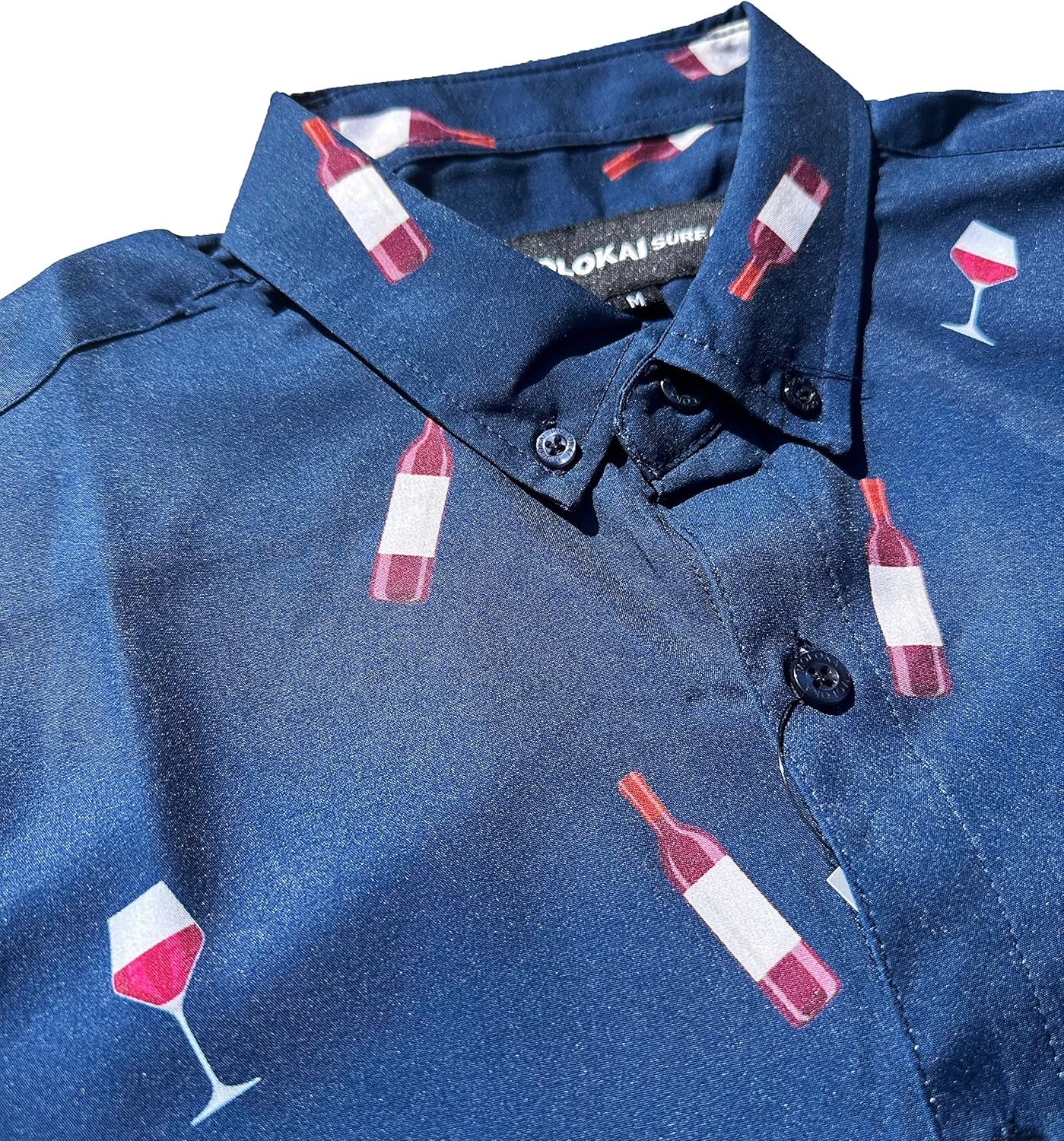 Molokai Surf Button Down Slim Fit Hawaiian Short Sleeve Shir... - Image 2