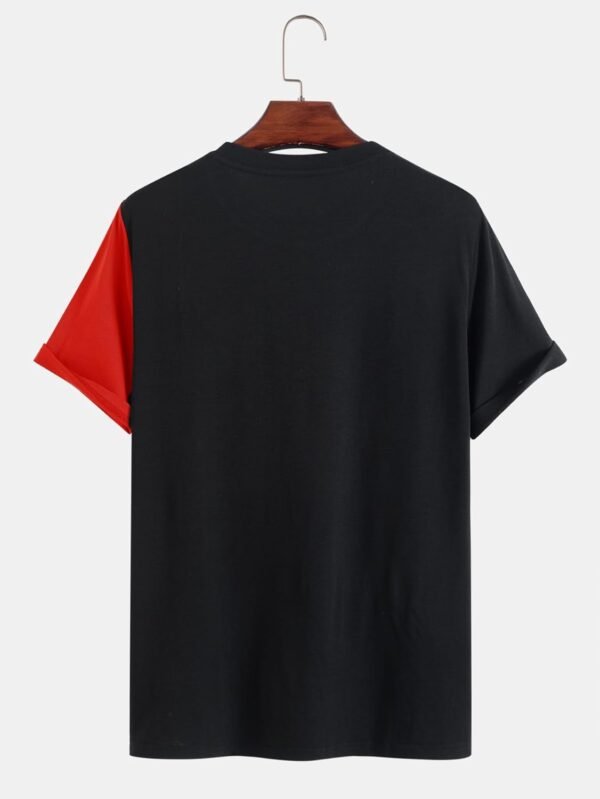 SOLY HUX Men's Color Graphic Letter Print Short Sleeve T Shi... - Image 4