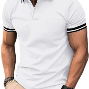 ZITY Mens Polo Shirts Casual Short Sleeve Athletic T-Shirts ...
