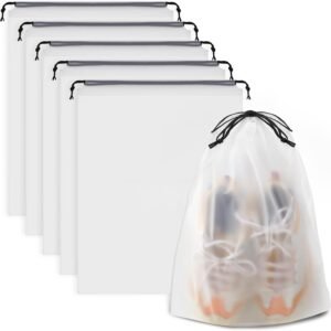 Clear Shoe Bags for Travel 5 PCS, 15.7" x 11.8" Travel Shoe ...