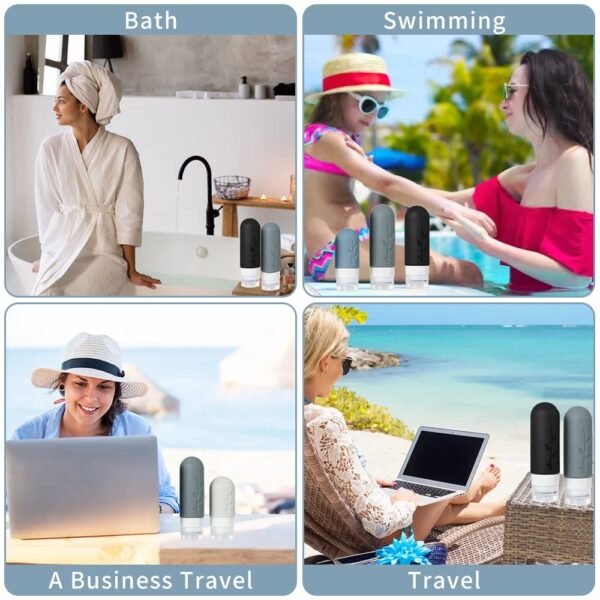 18pack Travel Bottles for Toiletries,TSA Approved Silicone T... - Image 6
