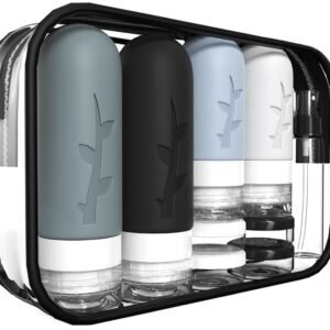 18pack Travel Bottles for Toiletries,TSA Approved Silicone T...