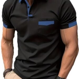 Men's Polo Shirts 2025 Short Sleeve Casual Polo T Shirt Colo...
