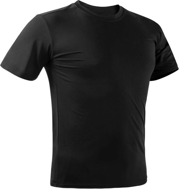 2&5 Pack Men's Sports T Shirts,Crew Neck Breathable Quick-Dr... - Image 2