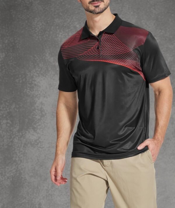 ZITY Golf Polo Shirts for Men Short Sleeve Athletic Tennis T... - Image 6