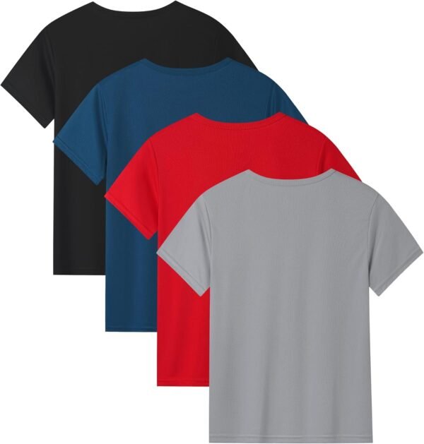 Kids' Short-Sleeve T-Shirt Dry Fit Athletic Shirts for Boys ... - Image 2