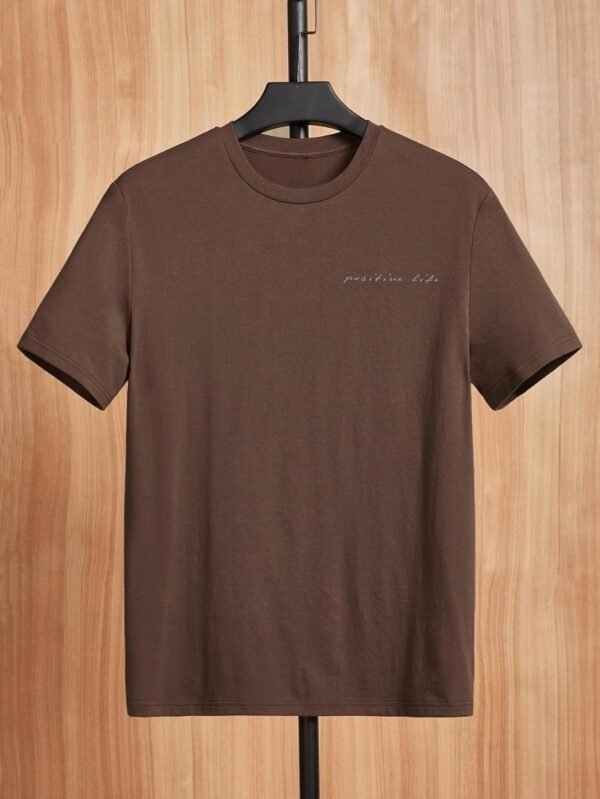SOLY HUX Men's Graphic Tees Letter Print Casual Short Sleeve... - Image 2