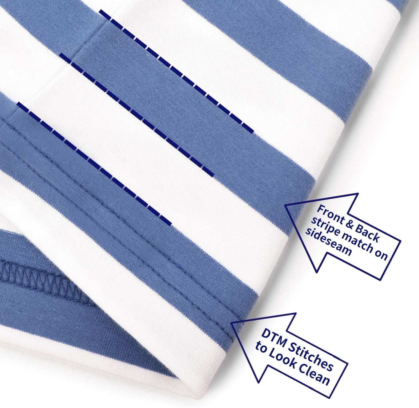 Zengjo Mens Striped Shirt Short Sleeve T-Shirts - Image 5