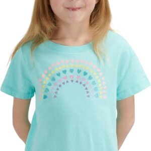 Lands' End Girls' Soft Cotton Short Sleeve Graphic T-Shirt