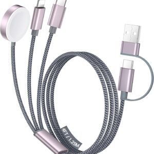 Temdan for Travel Essentials,3 in 2 USB C Cable for Apple Wa...